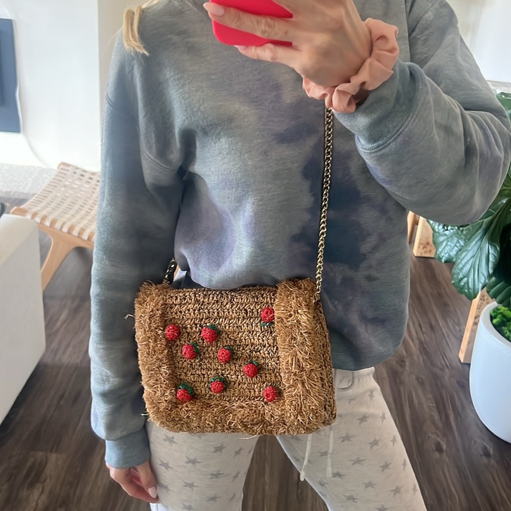 Zara strawberry straw raffia clutch bag - Picture 11 of 11